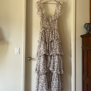 Doen silk ruffle dress size xl